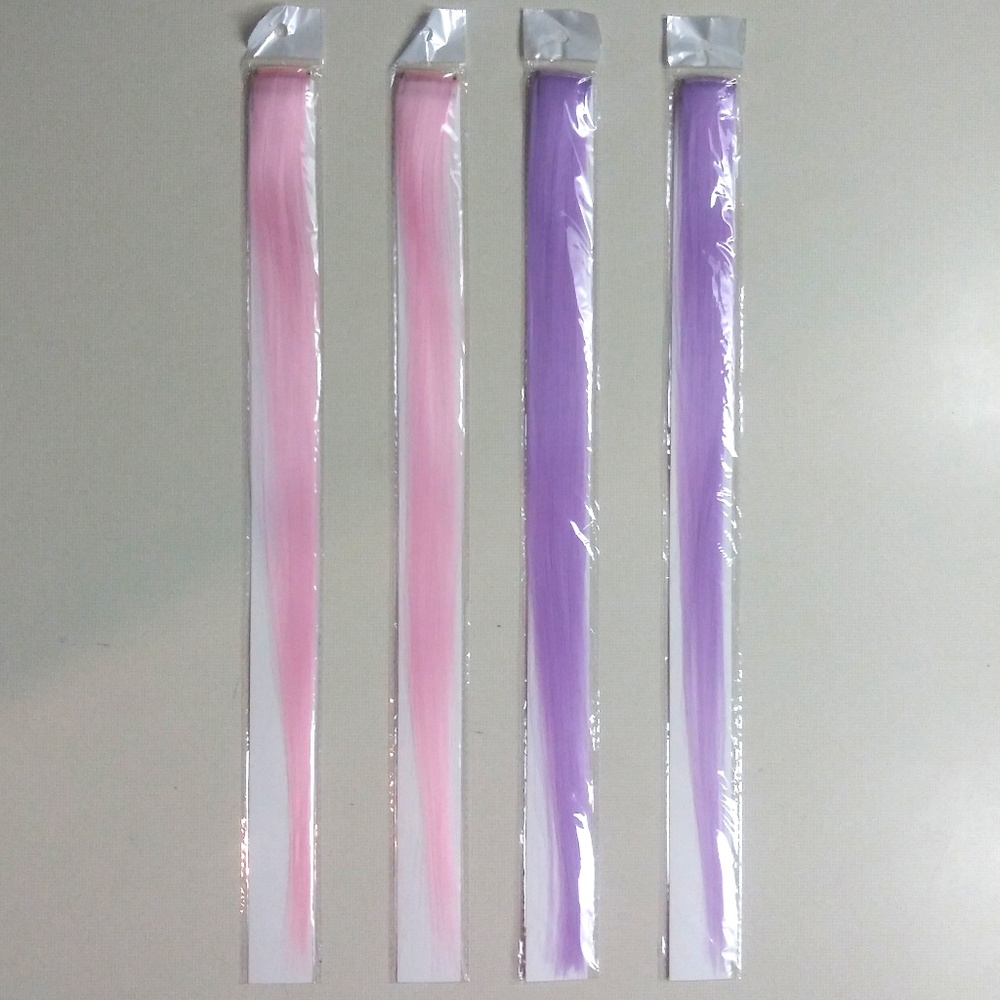 Light Pink & Purple 4 Hair Extensions